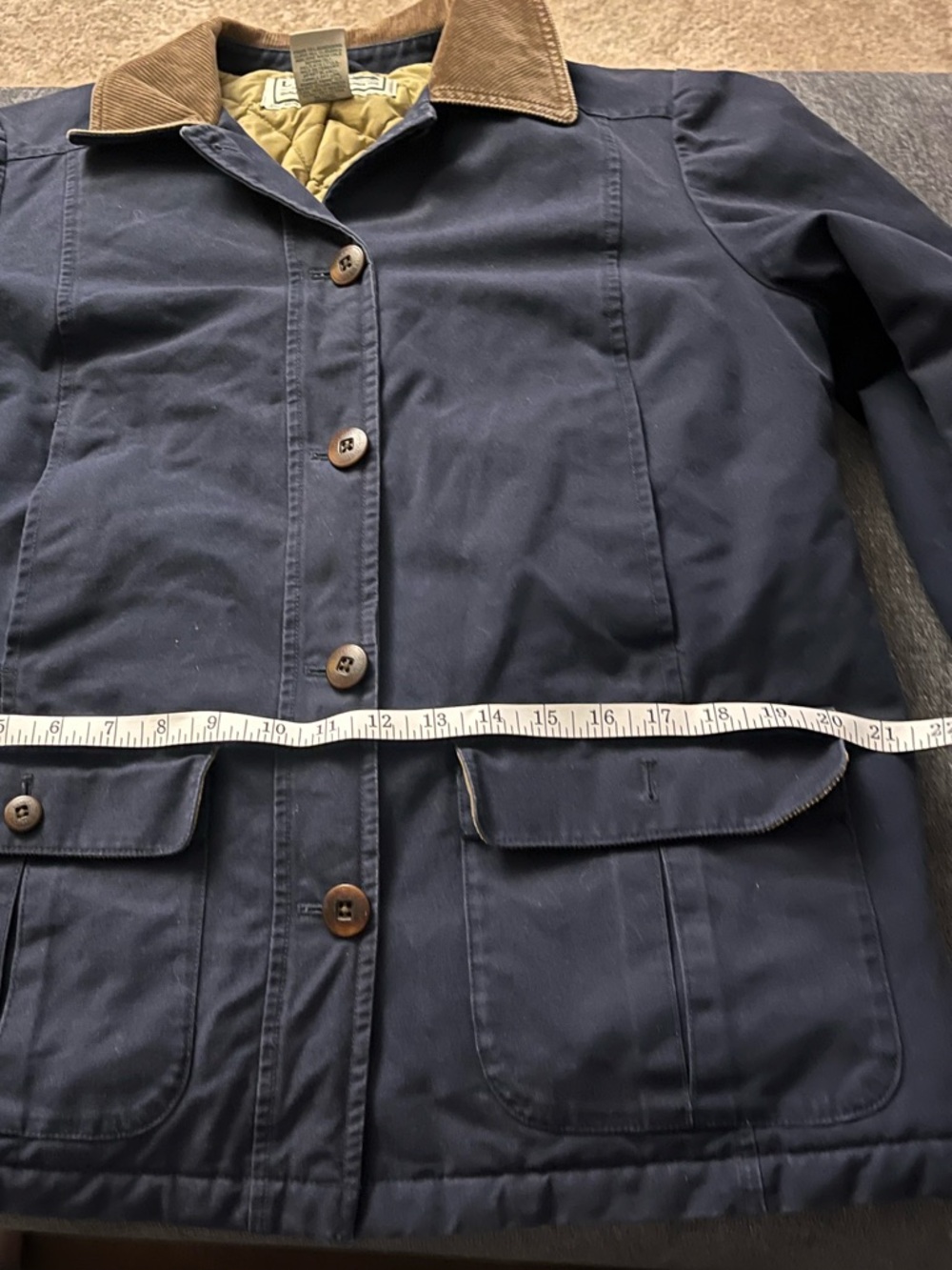 LL Bean Quilted Barn Coat - Picture 10 of 10